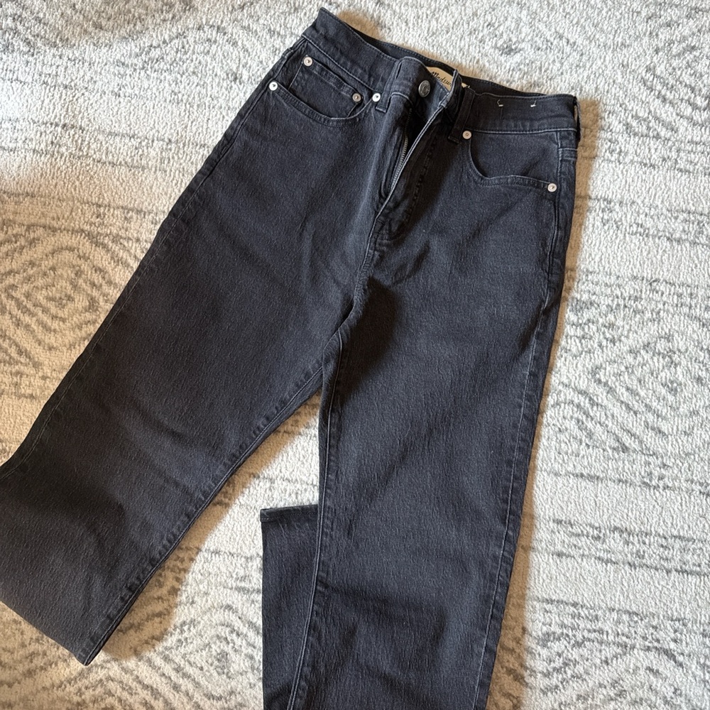 Madewell Women's Straight Leg Jeans - Black (Brand New)